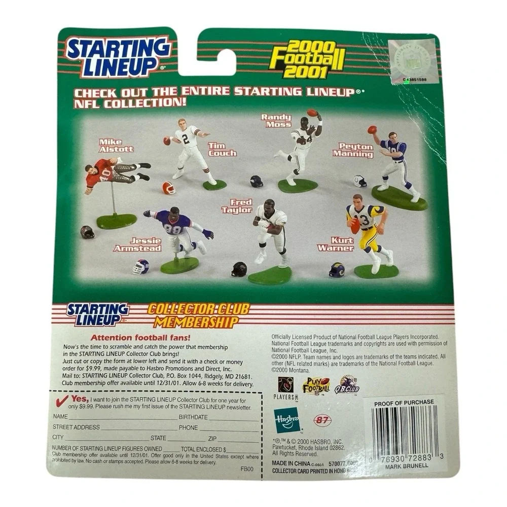 Mark Brunell 2000 Starting Lineup Action Figure Jacksonville Jaguars‎